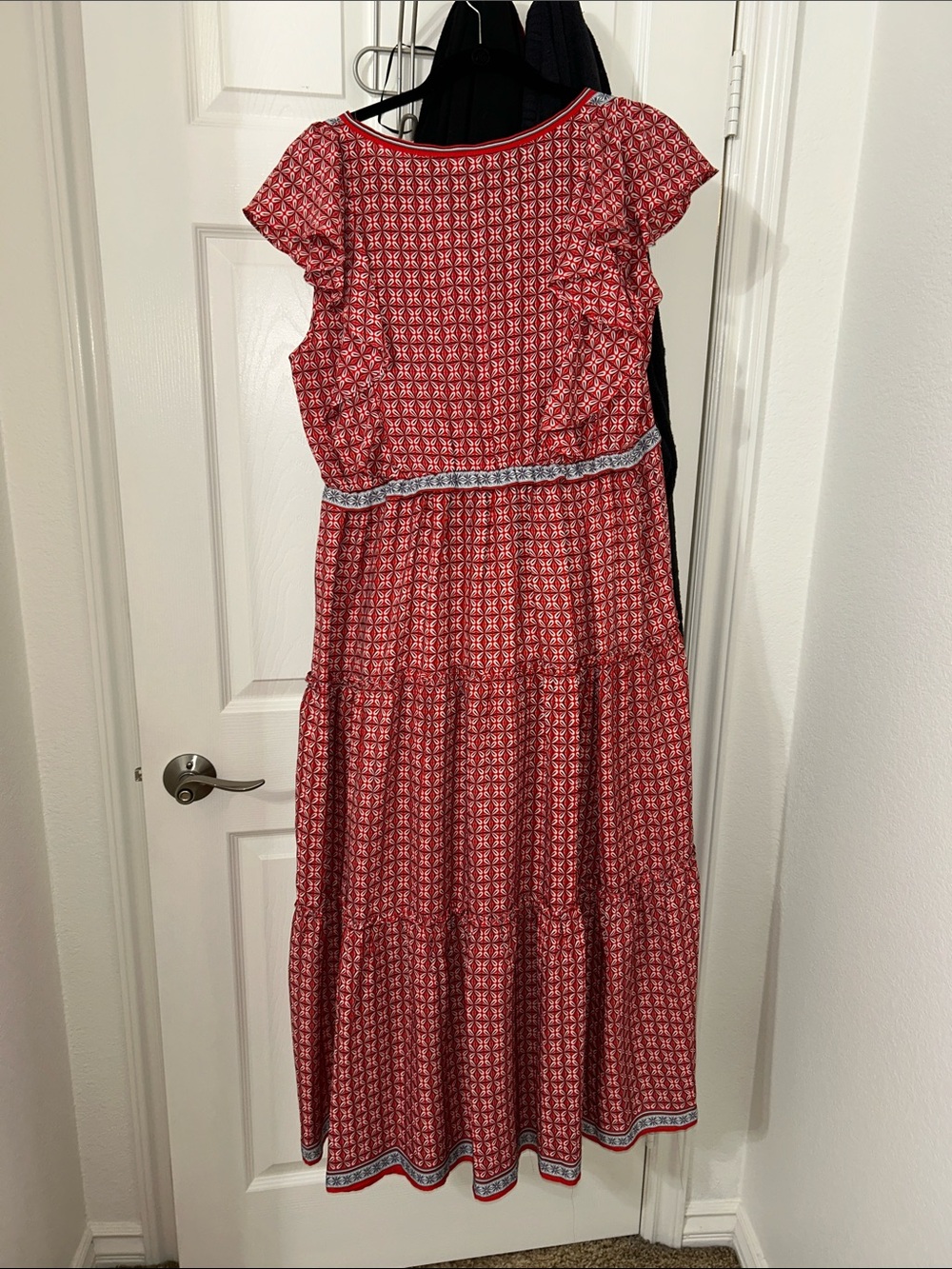Max Studio Red Geometric Maxi Dress - Picture 6 of 10